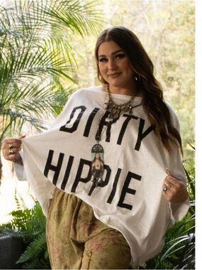 💎BRAND NEW Jaded Gypsy Be Free Top - Dirty Hippie Parchment - NEW COLOR